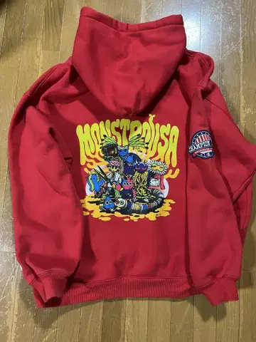 Champion 후드티 빨간색 XXL 챔피온 monstrousa