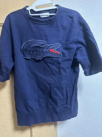 LACOSTE 빅 락 반팔 맨투맨 라코스테 상의 맨투맨