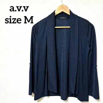 a.v.v 아베베 [ M ] 여성용 긴팔 네이비 스톨 가디건