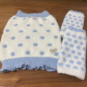 배송비 포함 익명 배송 미사용 보관품 룸웨어 복대 레그 워머 도트