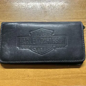 Harley-Davidson 블랙 가죽 장지갑