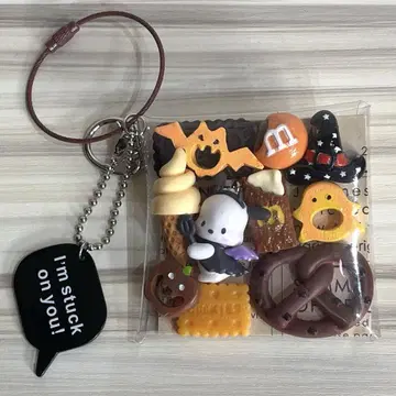 가챠 파우치 브라운 오렌지 할로윈 산리오 포차코