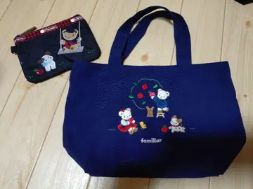 familiar 네이비 토트백 세트