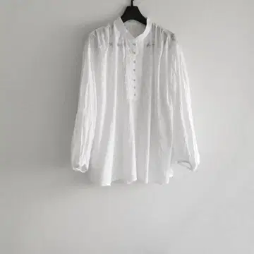 저널 스탠다드 레리움 코튼 자카드 개더 블라우스