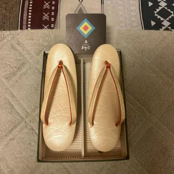 오키소우 조리 아이보리 잎 무늬