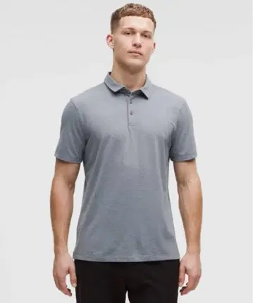 Lululemon 그레이 피케 셔츠 M