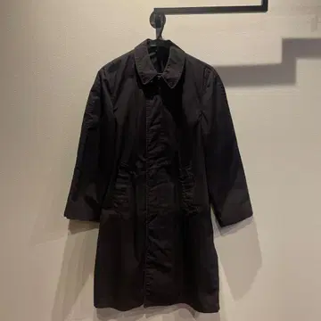 밀리터리 스텐카라 코트 블랙 블랙