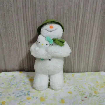 헬로키티 스노우맨 봉제 인형 산리오 HelloKitty