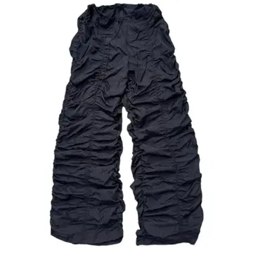 -00s archive gather nylon pants