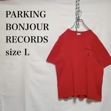 PARKING 봉주르 레코드 파킹 후지와라 히로시 티셔츠 L 구제 의류