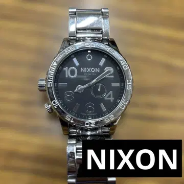 정크 닉슨 쿼츠 SS 블랙 다이얼 NIXON