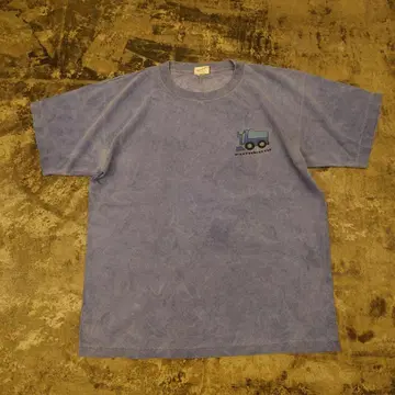 잠보니 양면 프린트 T셔츠 USA제 L 사이즈 블루 4566