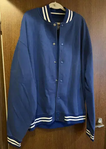 Proclub 프로클럽 3xl 맨투맨 원단 바시티 자켓 블루종 블루