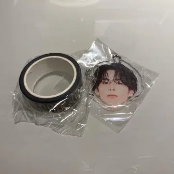 INI 니시 히로토 캡슐 토이 얼굴 아크릴 키링 마스킹 테이프