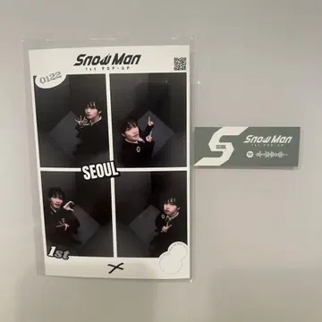 후카사와 타츠야 즉석 사진 서울 한정판 스티커 포함