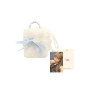 미사용 새상품 르세라핌 KKUROCHET 사쿠라 마이크로 파우치