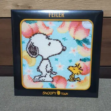 미개봉 새상품 FEILER 페이러 x 스누피 손수건 피치