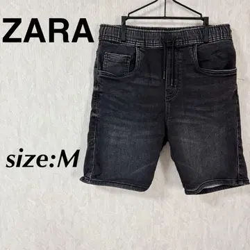 ZARA 자라 숏팬츠 하프 팬츠 블랙 팬츠 데님 팬츠