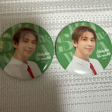 랜덤 캔뱃지 테라다 신지로 2개