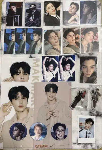 &TEAM 마키 트레이딩 카드 캔뱃지 등 묶음 판매