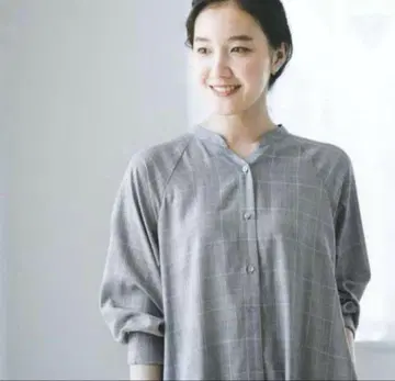[ 익명 배송 ] 북유럽 생활 잡화점 글렌체크 원피스 셔츠 원피스