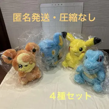 BANDAI 포켓몬스터 모후굿토 호코리 이야사레 봉제 인형 4종 세트