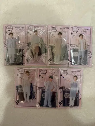 Hey! Say! JUMP 쟈니즈샵 앰버서더 아크릴 스탠드 7개 세트