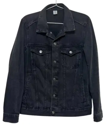H&M 블랙 데님 자켓
