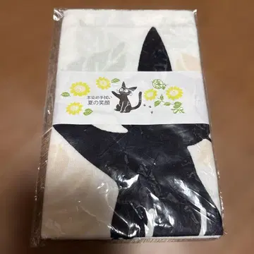 스튜디오 지브리 마녀 배달부 키키 지지 본염 손수건 해바라기와 지지