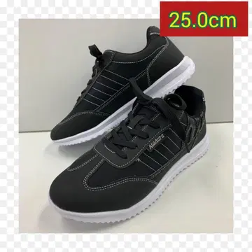 [ 25.0cm ] 남성용 블랙 스니커즈 블랙