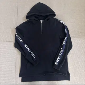 [ 보라 BALR. ] 풀 집업 후드티 블랙 S 사이즈