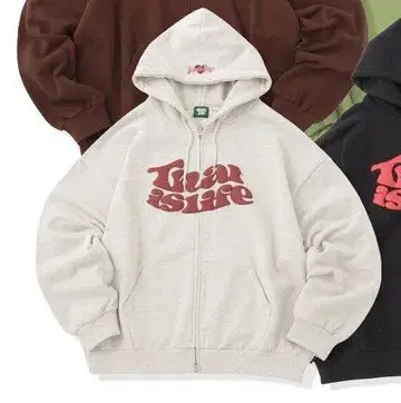 That's life 프론트 지퍼 후드티