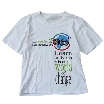 Opium Font SAVE THE WORLD EXPO TEE Y2K