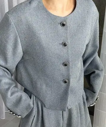Ameri DEFORMATION SUMMER TWEED JACKET