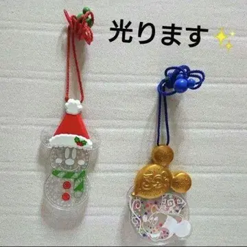 스노우맨 미키 LED 빛나는 스트랩 디즈니 30th Xmas