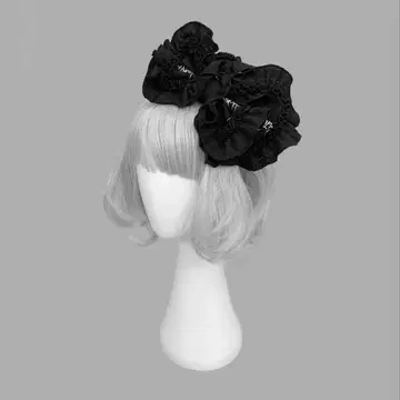 dimmoire 디무아르 특대형 리본 머리띠 black