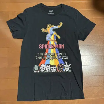 스파이더맨 T셔츠 크롭 마블 시니스터 식스