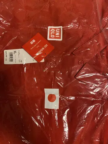 UNIQLO XL 레드 피케 셔츠