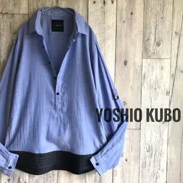 yoshio kubo 요시오쿠보 풀오버 긴팔 셔츠 절개 2WAY