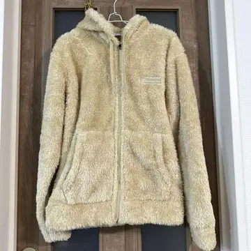 Champion 플리스 자켓 LARGE 베이지
