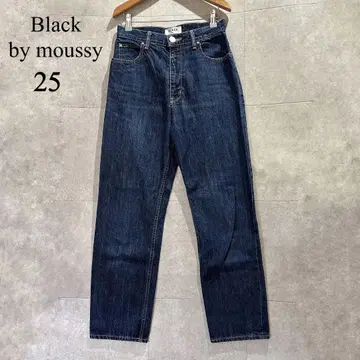 BLACK by moussy 스트레이트 데님 25
