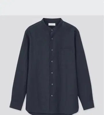 유니클로 린넨 스탠드 카라 긴팔 셔츠 3XL 2장