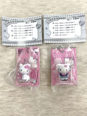 미개봉 새상품 가챠 헬로키티 패키지 미니어처 컬렉션 2종 세트
