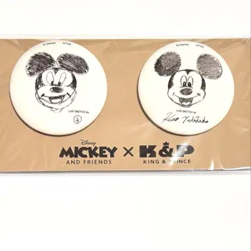 King & Prince 미키 콜라보 캔뱃지