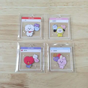 BT21 오리지널 아크릴 키링 훼미리마트 파미마 한정판 4개