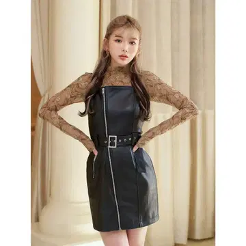 Darich 플라워 패턴 라이더스 원피스 (이너 없음)