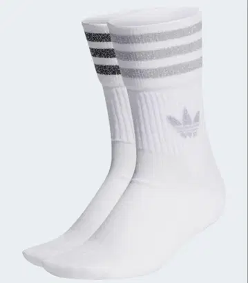 adidas 미드컷 글리터 크루 삭스 2족 세트