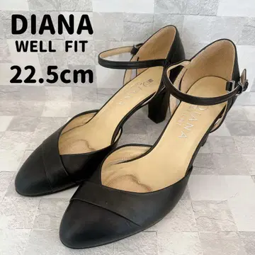 DIANA WELL FIT 펌프스 스트랩 블랙 22.5cm