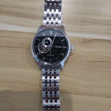 SEIKO 자동 와인딩 손목시계 블랙