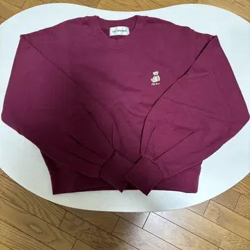 LILY BROWN 버건디 맨투맨 트레이닝복 보르도